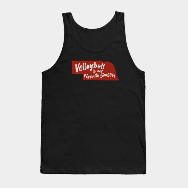 Nebraska Volleyball is My Favorite Season Tank Top by Commykaze